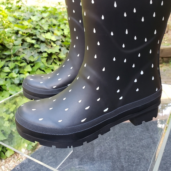 NEW Joules Tall Rain Boot with Adjustable Back Gusset Women's Size 5 - B… - Picture 8 of 16